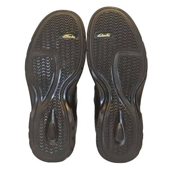 Mens Clarks Hommes Black Leather Lace Up Mens Size 9M 70851 - Picture 7 of 10